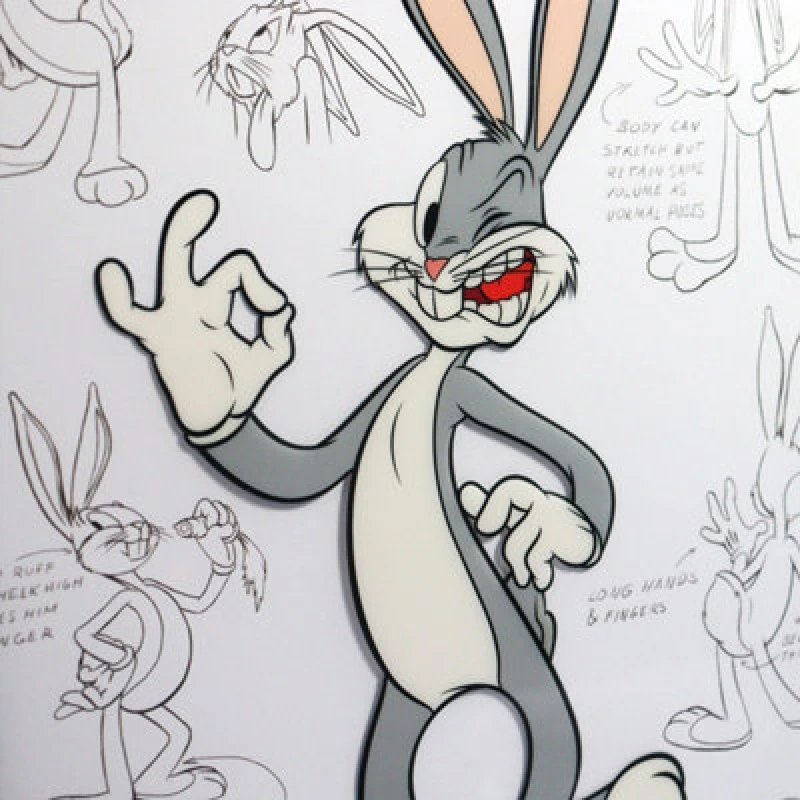Image of Looney Tunes Bugs Bunny Limited Edition Fan-Cel White unisex