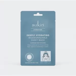 Image of Sukin Hydration Deeply Hydrating Sheet Mask Sachet 25ml