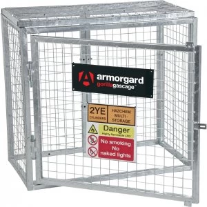 image of Armorgard Drumcage Coshh Gas, Liquids and Slids Secure Storage Cage 1215mm 1265mm 2080mm