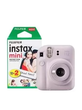 image of Fujifilm Instax Mini 12 Instant Camera With 20 Shot Film Pack - Lilac Purple