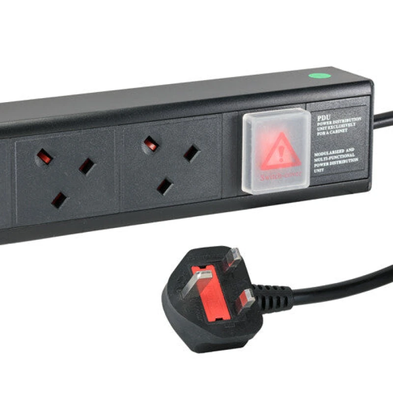 Image of Cablenet Cablenet 12 Way UK Vertical 1.5u PDU with UK 3m Feed PDU12V