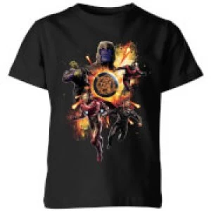 image of Avengers: Endgame Explosion Team Kids T-Shirt - Black - 11-12 Years