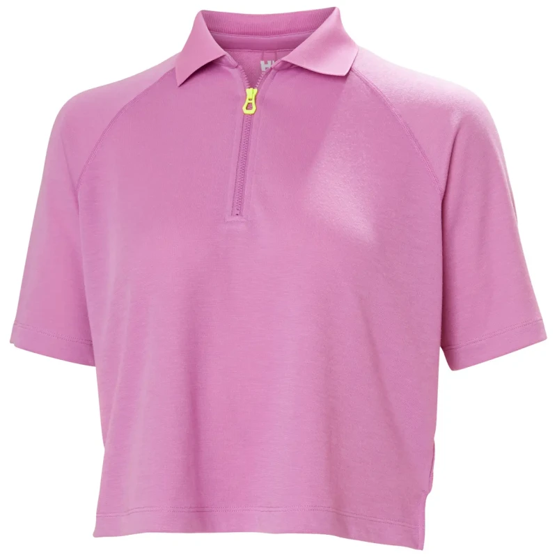Image of Helly Hansen Womens zipped crop polo Helly Hansen Inshore Rose Female XL