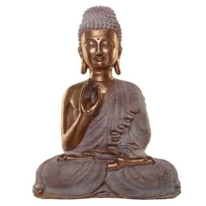Image of Gold and White Spiritual Thai Buddha Figurine
