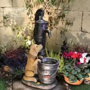 Image of Puppy Dog Fountain Mains Powered Water Feature