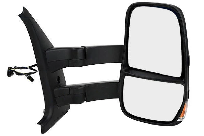 Image of JOHNS 40 43 38-50 Wing mirror Right, black, with aerial Outside Mirror (50)