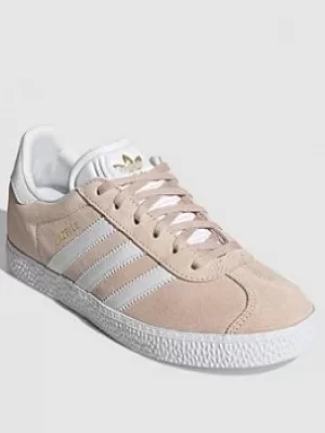 Image of adidas Originals Unisex Junior Gazelle J, Pink/White, Size 3