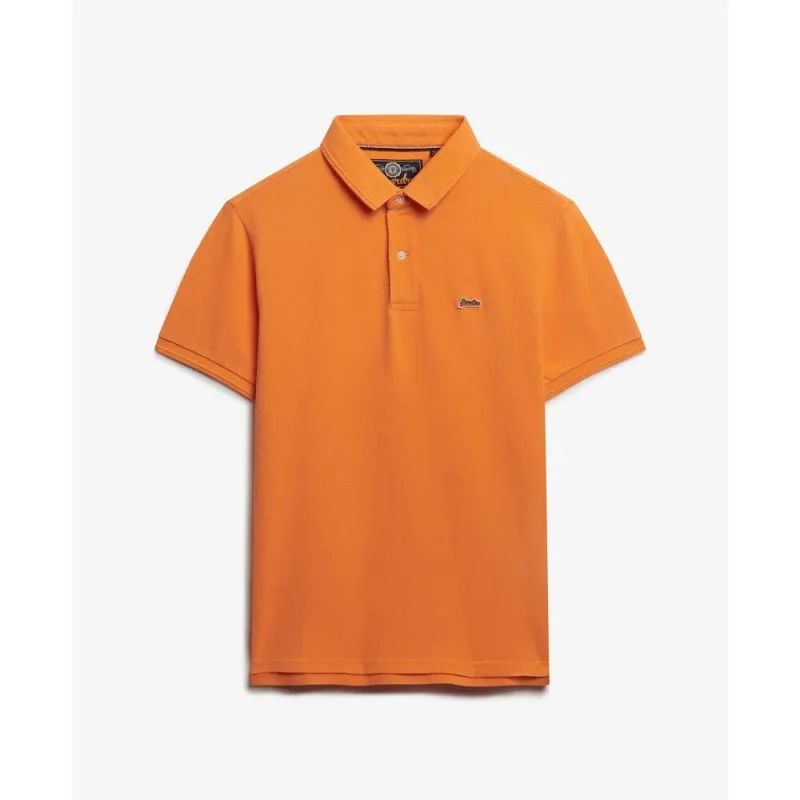 Image of Superdry Polo pique Superdry Classic Orange Male XL
