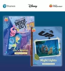 Image of Pearson Bug Club Disney Year 2 Pack F, including White and Lime book band readers; Inside Out: Joy's Mission, Up! Night Lights
