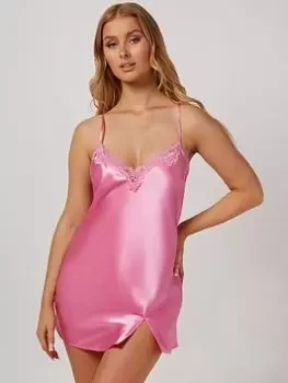 Image of Boux Avenue Maisie Chemise - Hot Pink, Hot Pink, Size 12, Women