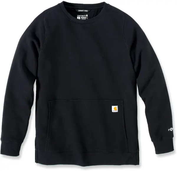 Image of Carhartt Force Relaxed Fit Lightweight Ladies Sweatshirt, black, Size XL for Women