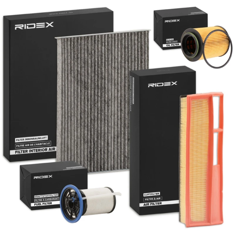 Image of RIDEX 4055F27665 Filter Set with gasket/seal, with pre-filter Filter Set (4055)