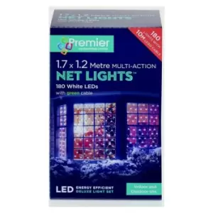 Image of Multi-Action LED Net Lights 360 LED 3.5 x 1.2m White - LV122742W - Premier