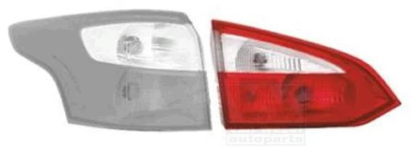Image of VAN WEZEL 1946924 Rear light Inner Section, with bulb holder, Right Combination Rearlight (391)
