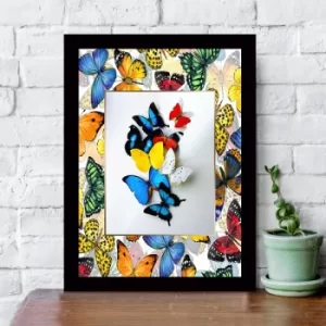 Image of SC022312036 Multicolor Decorative Framed MDF Painting