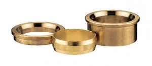 Image of Wickes Brass Internal Compression Reducing Set - 10 x 15mm