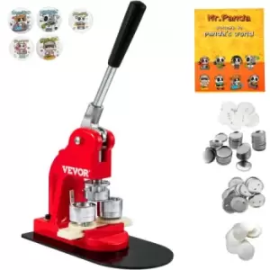 Image of VEVOR Button Maker Machine Badge Pin Machine 1" 25 MM 500 Free Parts Press Kit