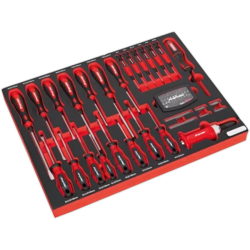 Image of Sealey 72 Piece Screwdriver Set in Module Tray