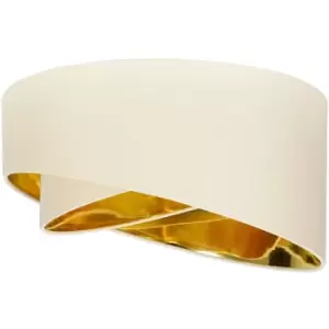 Image of Minisun - Easy Fit Lampshade Pendant Shade Two Layer Modern Light 40cm - Beige