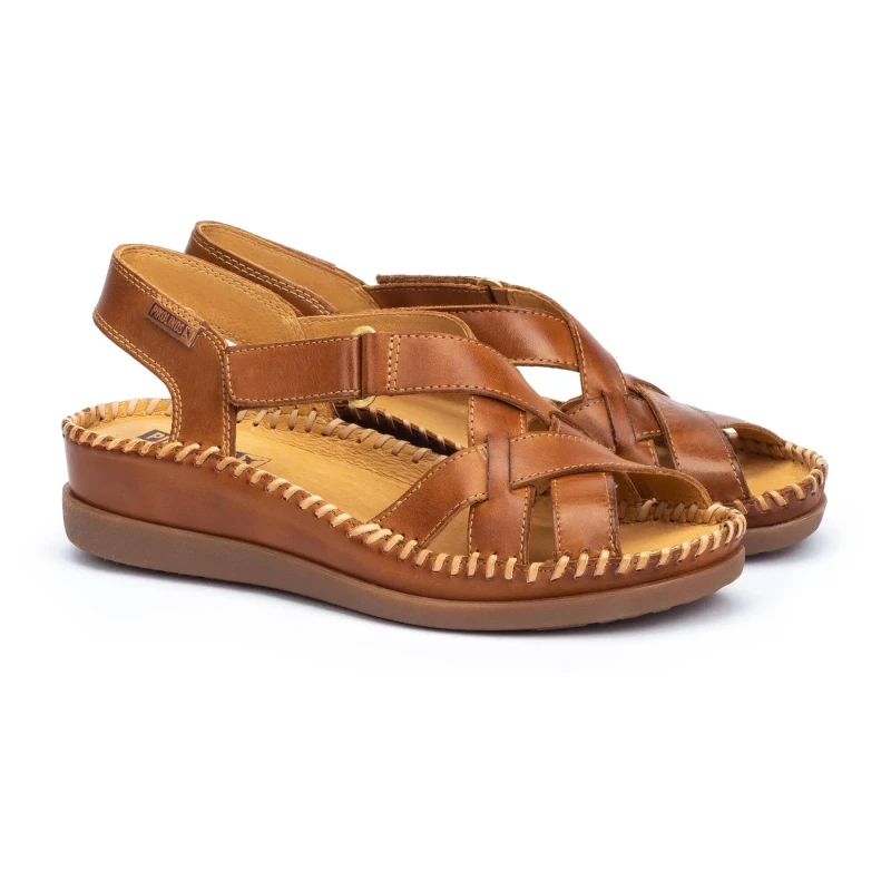 Image of Pikolinos Womens wedge sandals Pikolinos Cadaques W8K-741 Marron Female 36