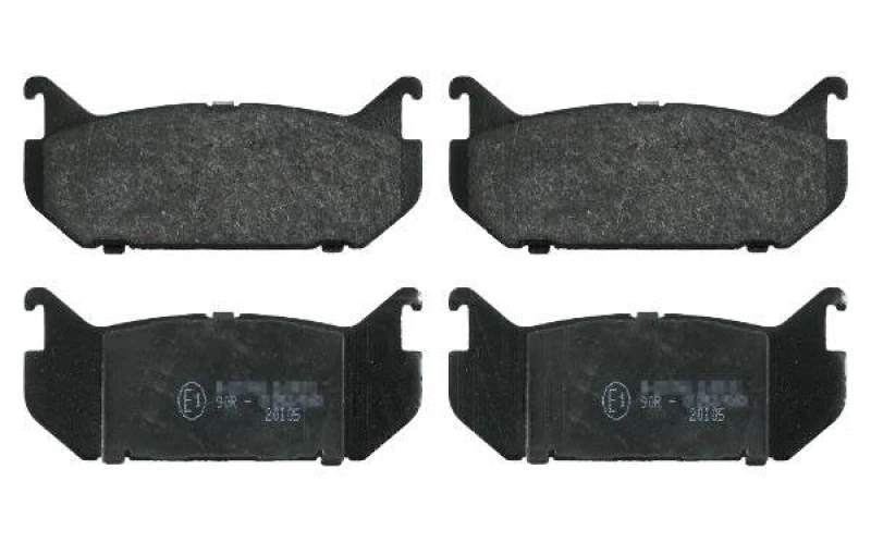 Image of Blue PRINT ADM54293 Brake pad set Rear Axle, with anti-squeak plate Brake Pad Set,disc brake (402)