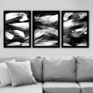 Image of 3SC198 Multicolor Decorative Framed Painting (3 Pieces)