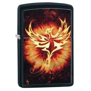 Image of Zippo Phoenix Design 2 Black Regular Windproof Lighter