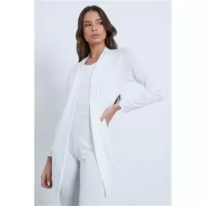 image of I Saw It First Cream Melange Cardigan - White