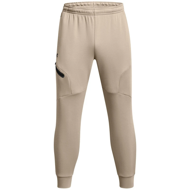 Image of Under Armour Mens Closed Hem Fleece Joggers Brown male XS
