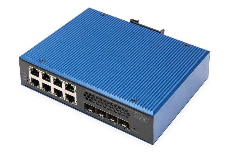 Image of Digitus Industrial 8 + 4 10G uplink port L3 managed Gigabit Ethernet s