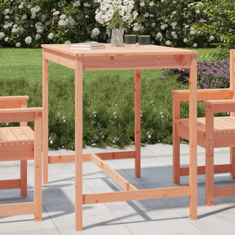 Image of vidaXL Garden Table 121x82.5x110cm Solid Wood Douglas, Brown 824093