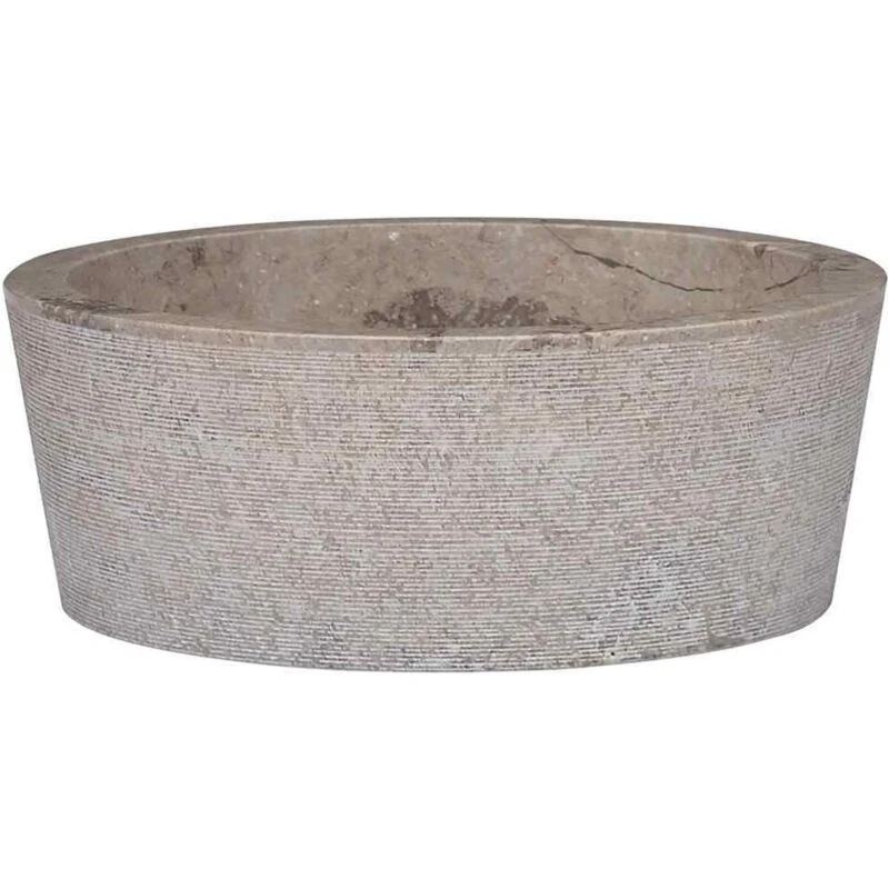 Image of VIDAXL Sink Grey Ø40x15cm Marble Vidaxl 8720286300909