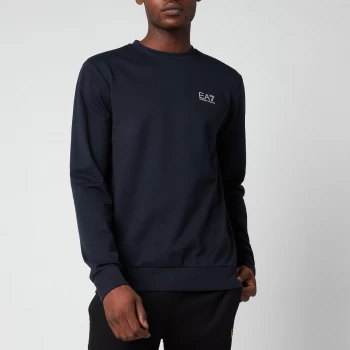 Image of Emporio Armani EA7 Core ID Logo Sweatshirt Navy Size M Men