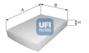 Image of 53.209.00 UFI Interior Air Cabin/ Pollen Filter