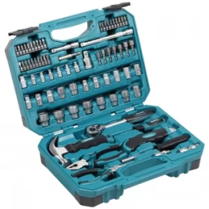 image of Makita 76 Piece Socket And Hand Tool Set