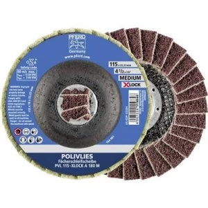 image of PFERD 44694202 HORSE POLIVLIES-FANS DISC 115mm X-LOCK CORUNDS A 180 medium Diameter 115mm 5 pc(s)