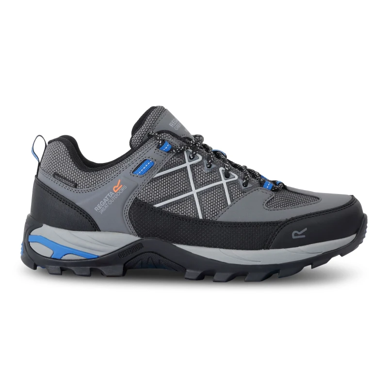 Image of Regatta Regatta Men 'Samaris III' Low Walking Shoes in Mid Grey Size: 6.5 Mid Grey 6.5 Male 5063019728056