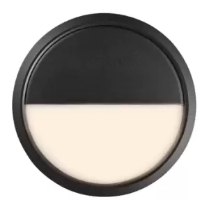 Image of Ava Smart LED Outdoor Flush Wall Lamp Black, IP54, 2700K