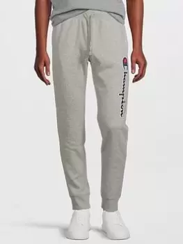 Image of Champion Champion Logo Joggers, Grey Marl, Size L, Men