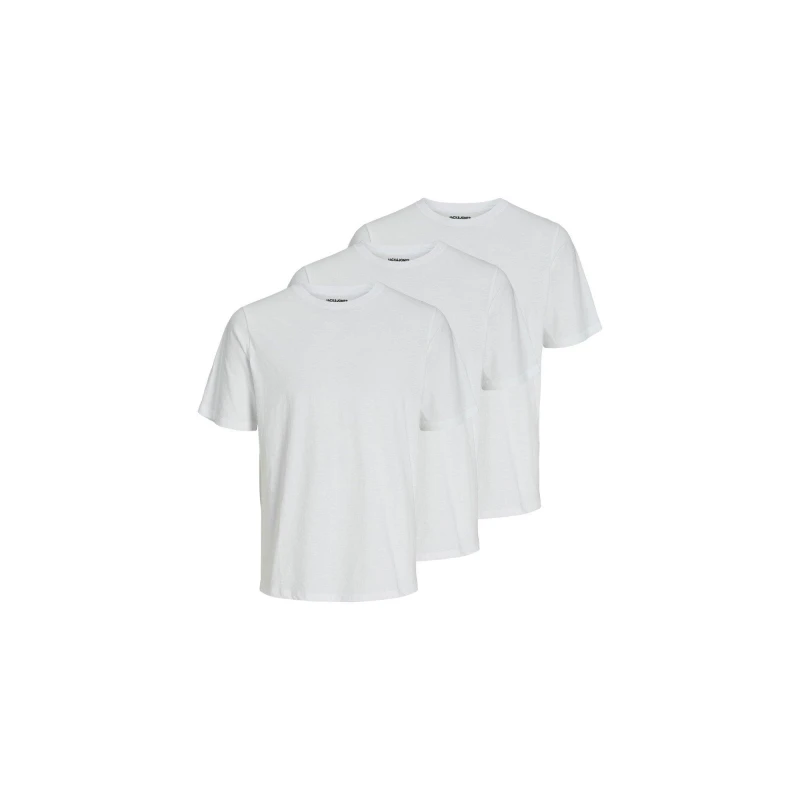 Image of Jack and Jones Under Tee 3 Pack Regular Fit T-Shirts Sml White 29352901055