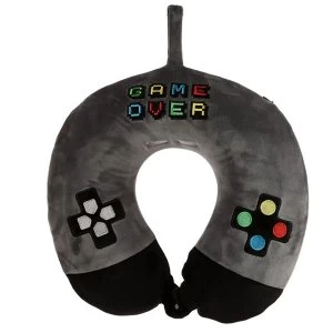 Relaxeazzz Game Over Plush Memory Foam Travel Pillow