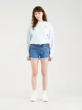 Image of 501 Rolled Shorts - Blue
