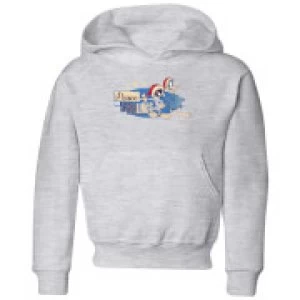 Image of Looney Tunes Peace Among Earthlings Kids Christmas Hoodie - Grey - 11-12 Years