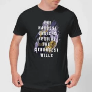 Image of Avengers The Strongest Will Mens T-Shirt - Black
