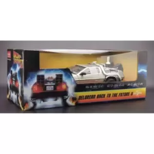 Image of Back to the Future II Diecast Model 1/18 1983 DeLorean