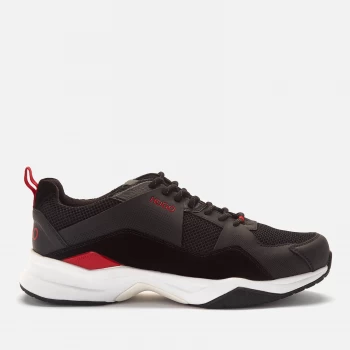 Image of Hugo Boss Block Runner Chunky Trainers Black Size 10 Men