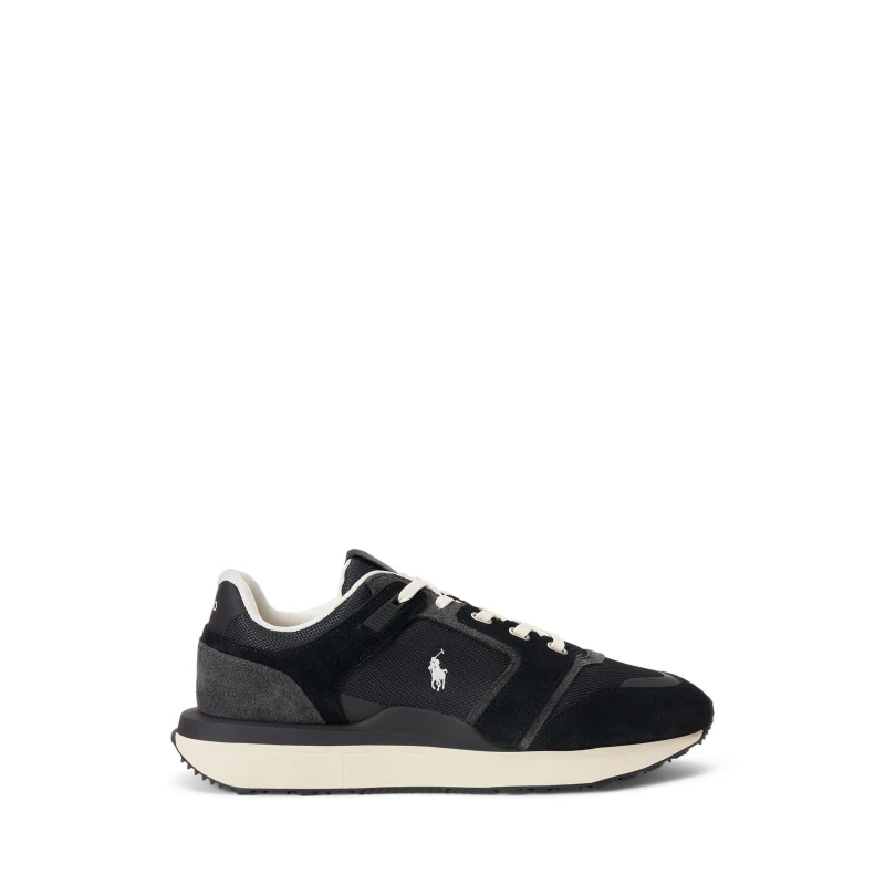 Image of Polo Ralph Lauren Mens Train 89 Low-Top Trainers Black/Grey male 9 (43)