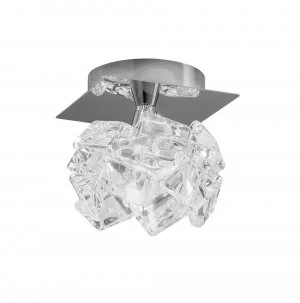 Image of Flush Ceiling 1 Light G9 Small, Polished Chrome