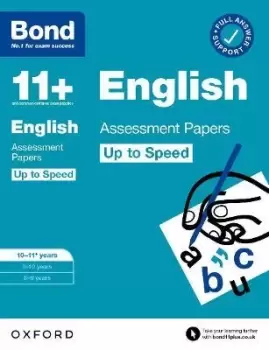 Image of Bond 11+: Bond 11+ English Up to Speed Assessment by Sarah Lindsay