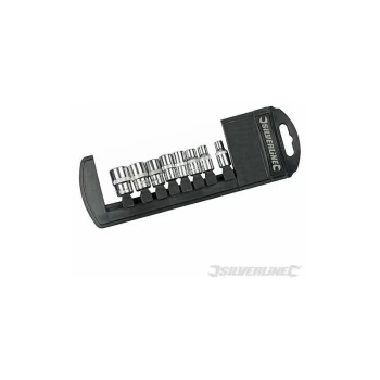 Image of Silverline - Socket Set 1/4' Drive Metric 6pt 8pce -